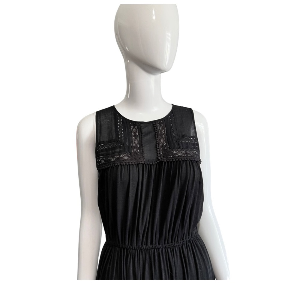 LOFT BLACK DRESS MIDI - Picture 2 of 6